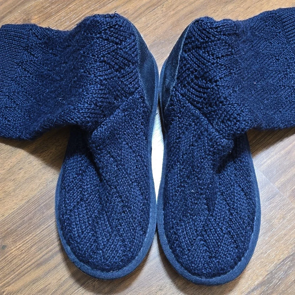 UGG MARQUIS 5915 Sweater Knit Slouch Shearling Tall Boots Kids